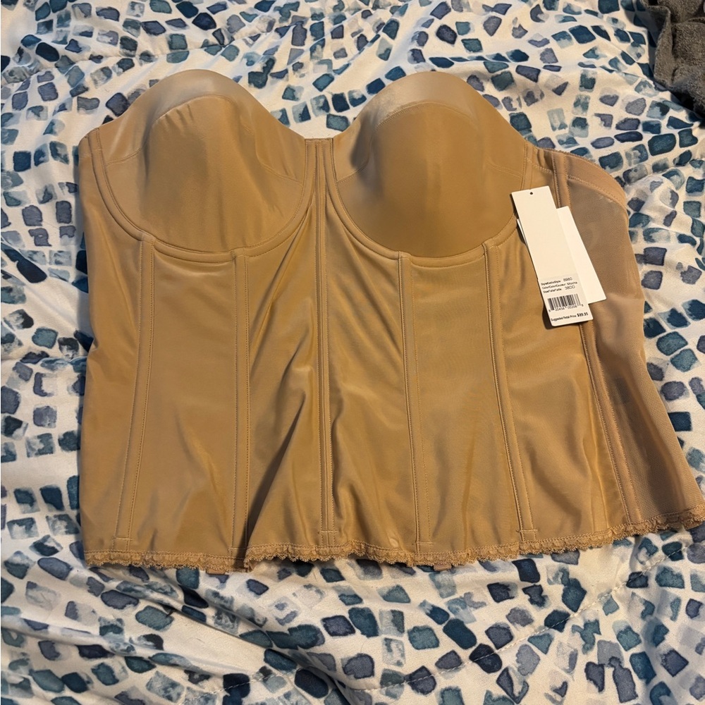 Dominique Strapless Beige Bandeau